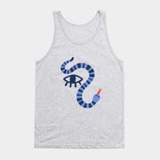 Cute Snake Eye Matisse Style Art Tank Top